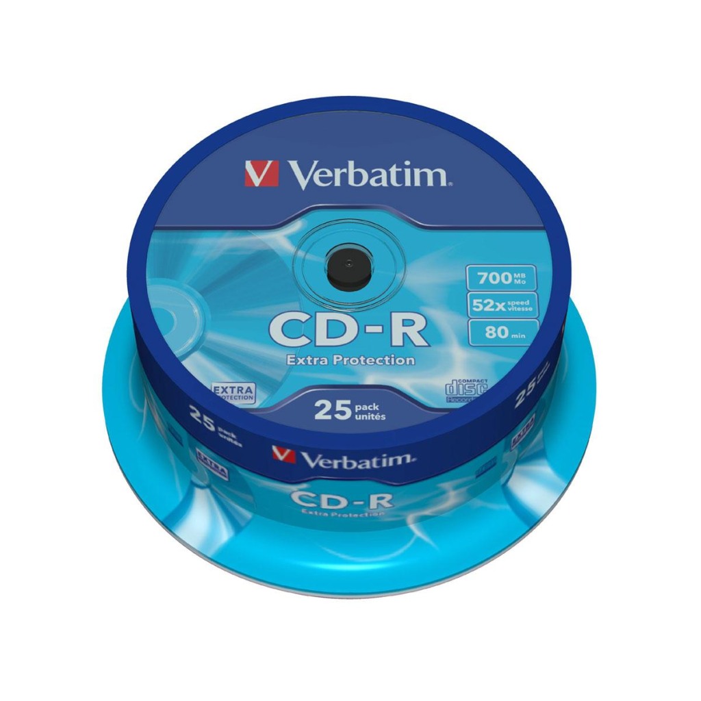 CD-R Verbatim #43432 700MB 52x, Spindle 25/1