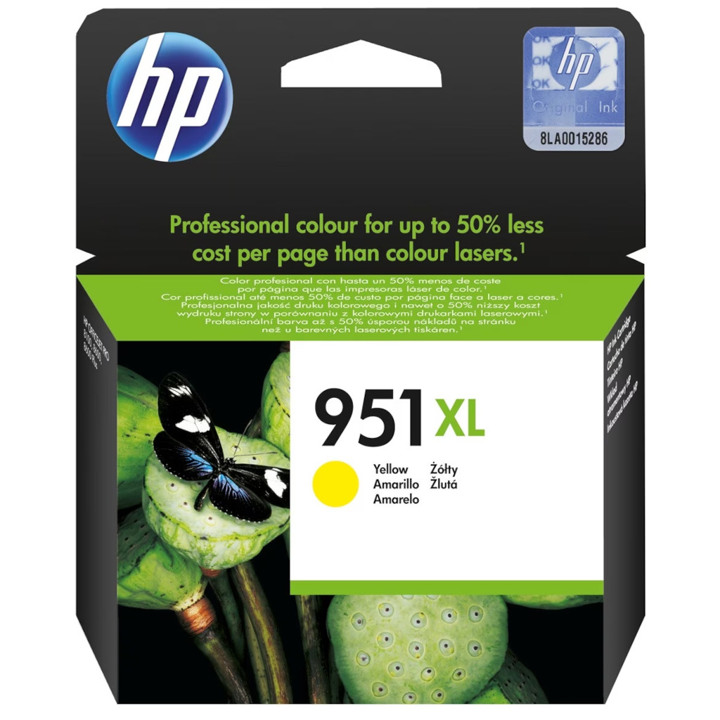 Tinta HP CN048AE#BGX no.951XL OJ251/OJ8600 yellow