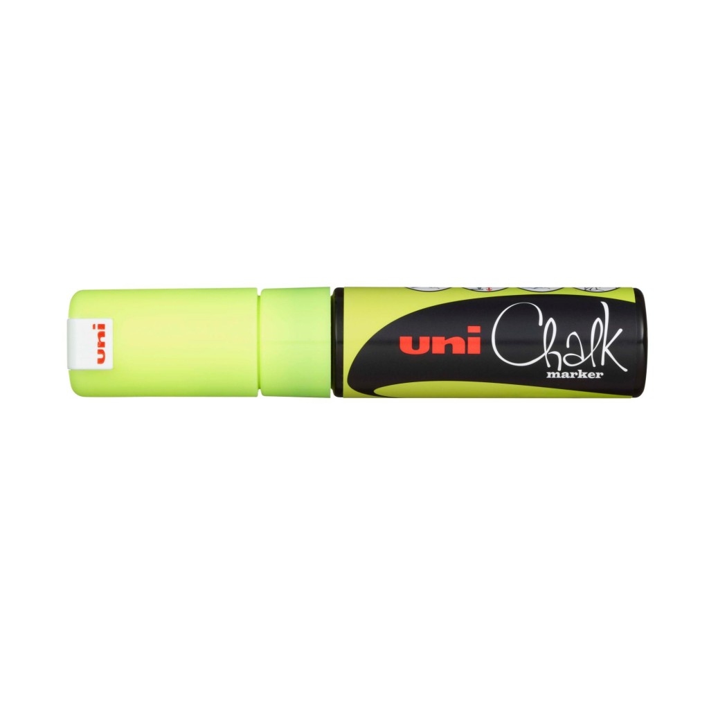 Marker Uni pwe-8k chalk_kreda fl. žuti