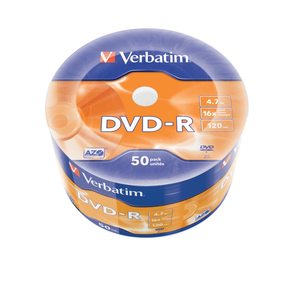 DVD-R Verbatim #43788 4,7GB 16x, Wrap Spindle 50/1