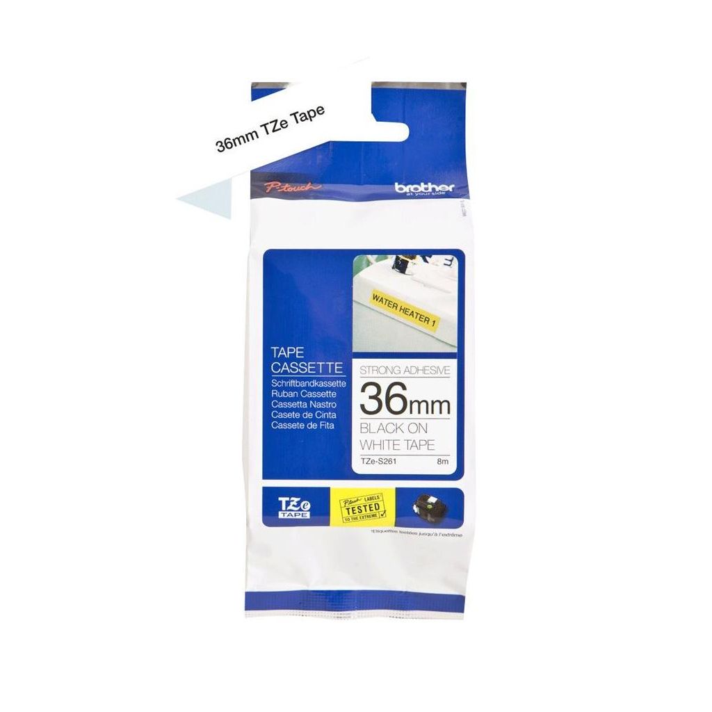 Vrpca Brother p-touch TZES261 36mm black/white