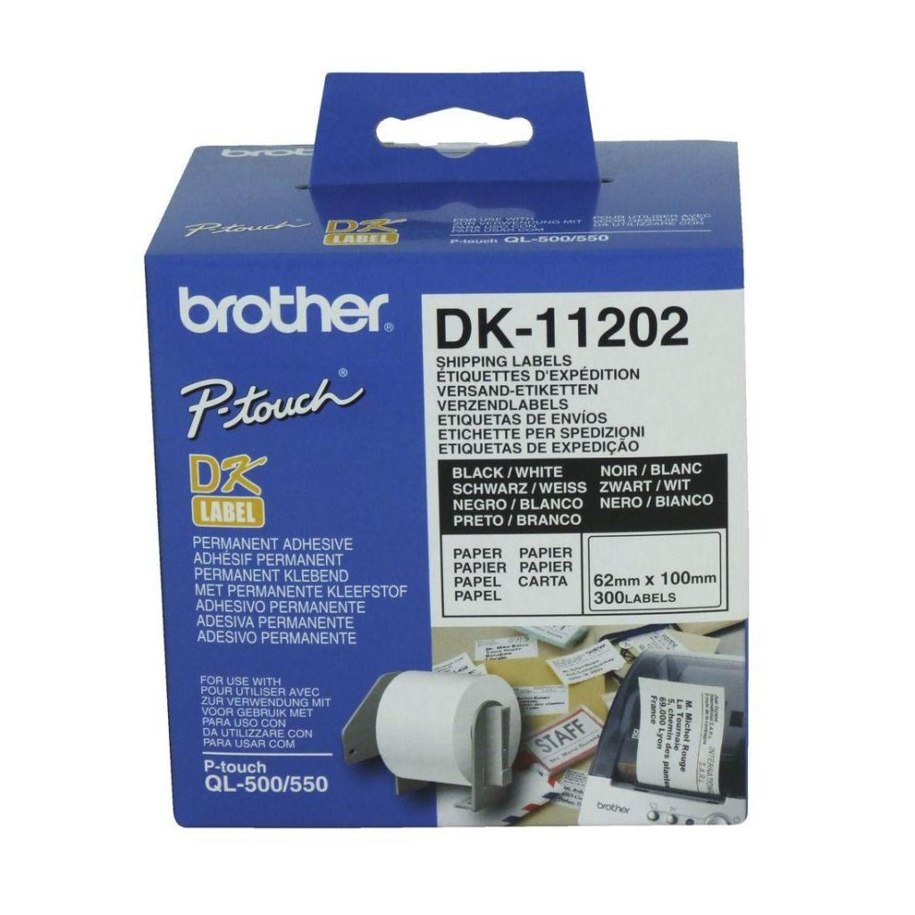 Naljepnica Brother label DK11202 62mm x 100mm 300kom