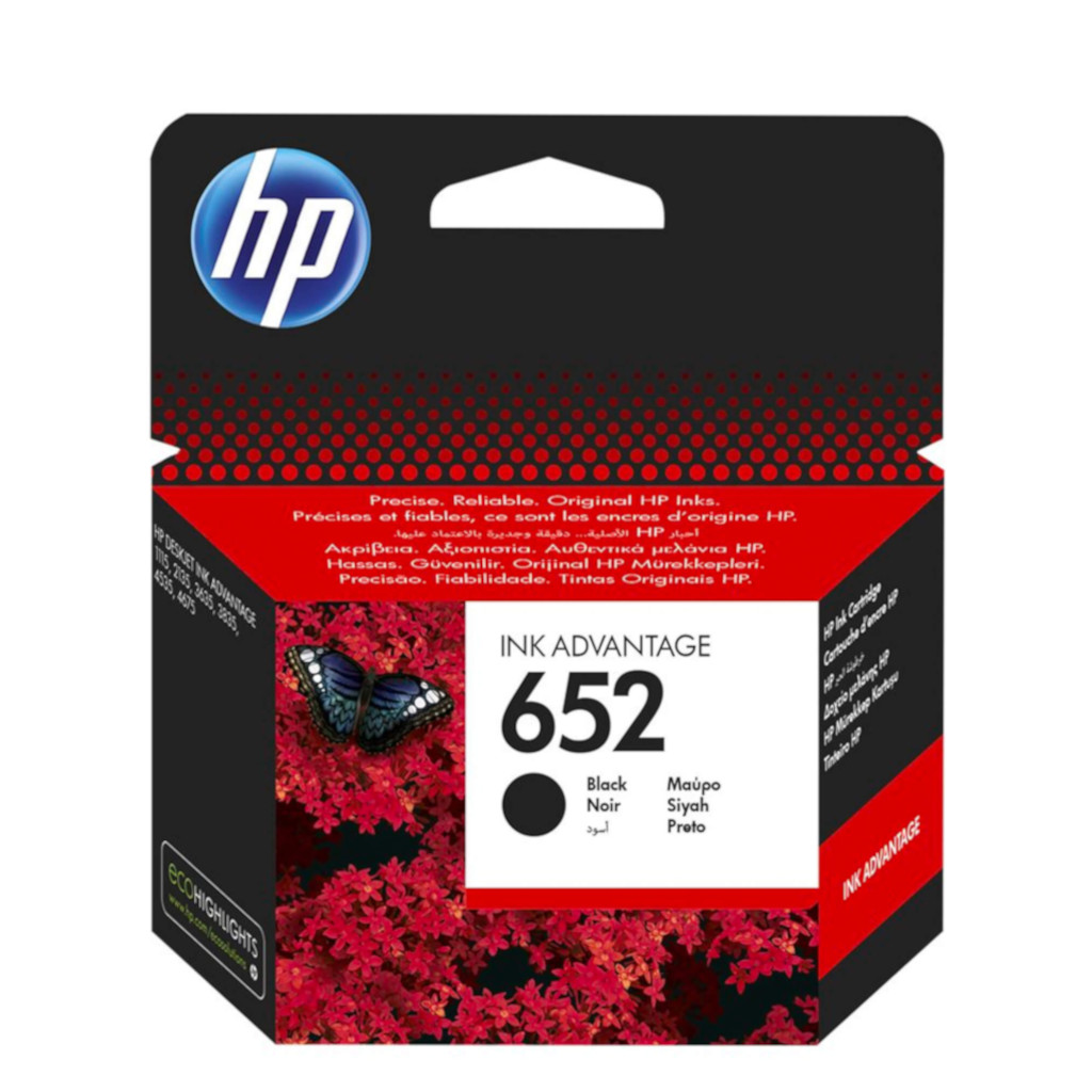 Tinta HP F6V25AE#BHK no.652 Ink advantage 1115/2135/3635/3636/3775/3785 black 36...