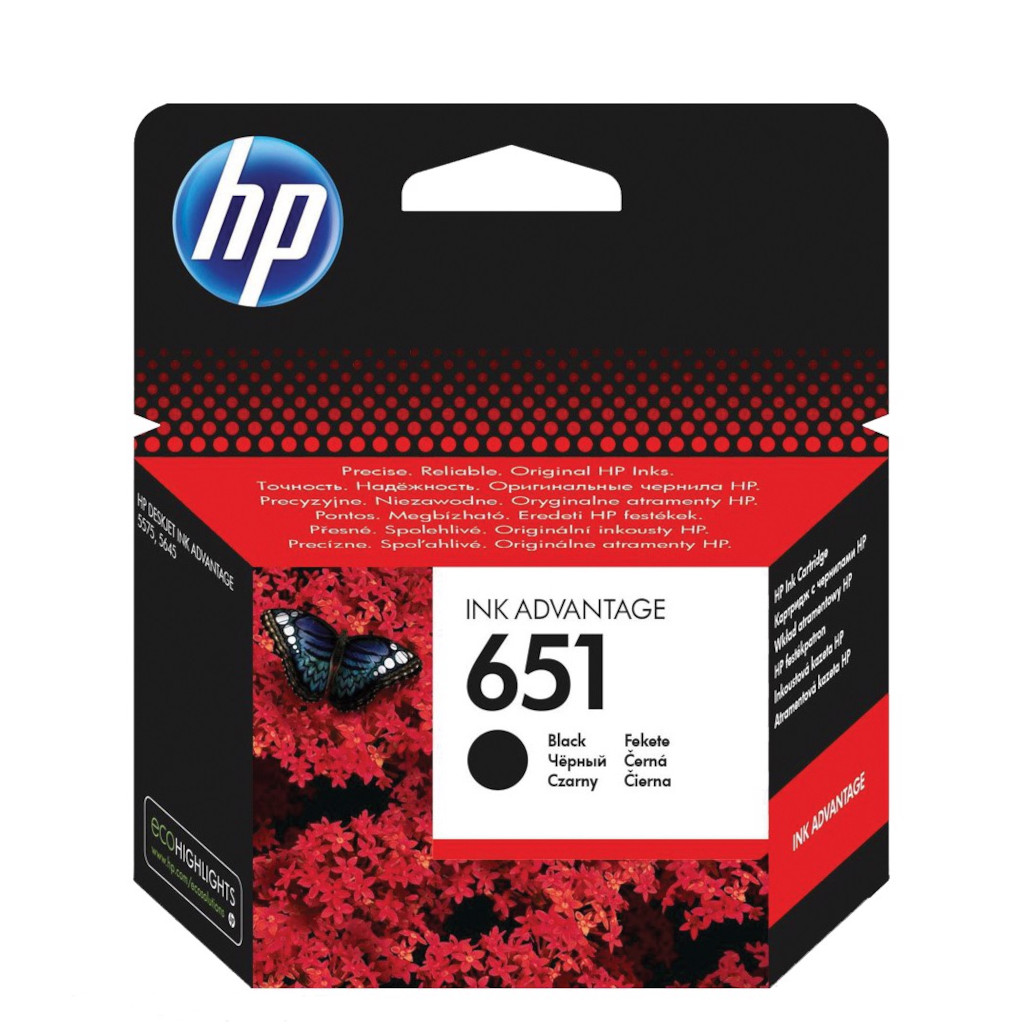 Tinta HP C2P10AE#BHK no.651 Ink advantage 5575/ MOBILE 202 black