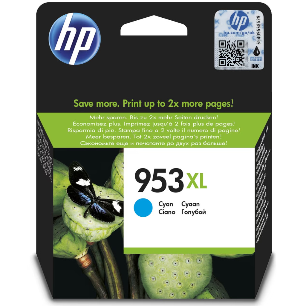 Tinta HP F6U16AE#BGX no.953XL OJ PRO 8210/8218/8710/8720/8730/8740 cyan