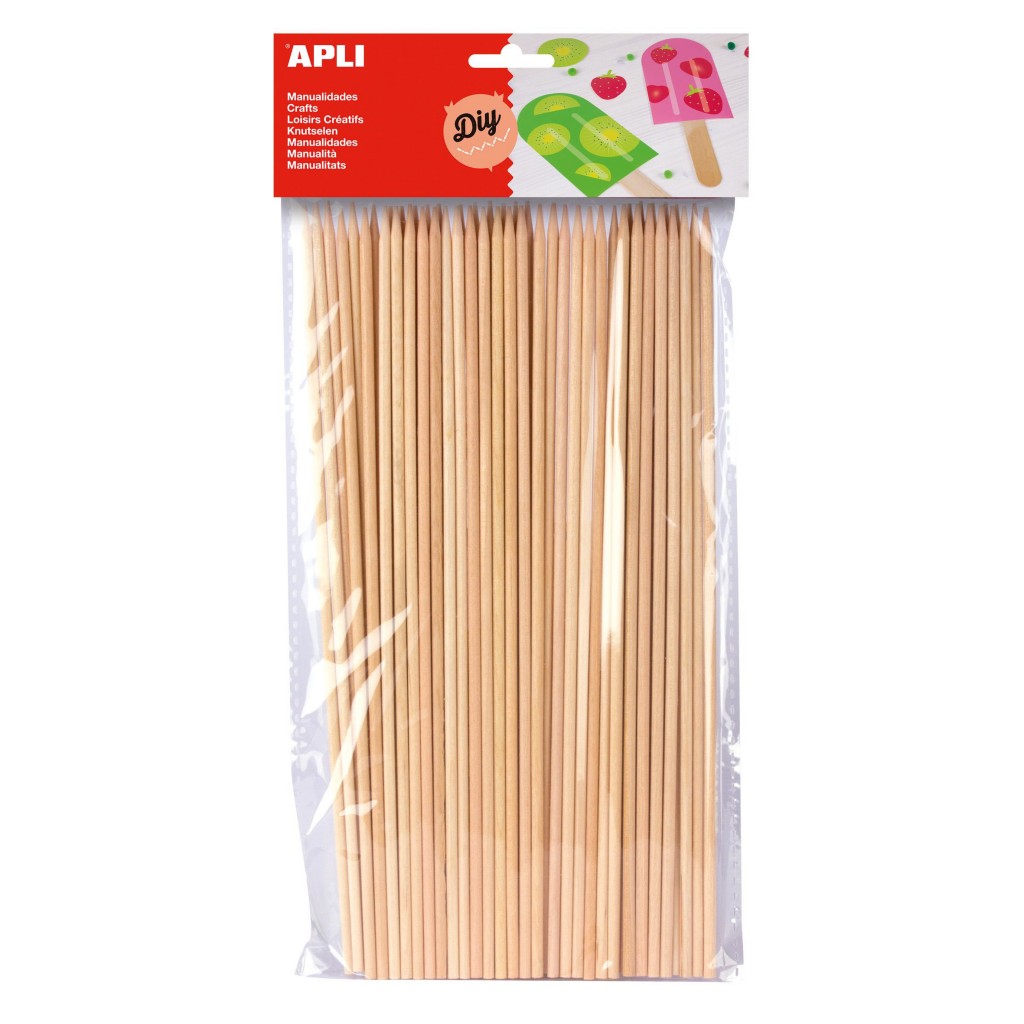 Drveni štapići Apli natur 200x3mm 50/1 13483