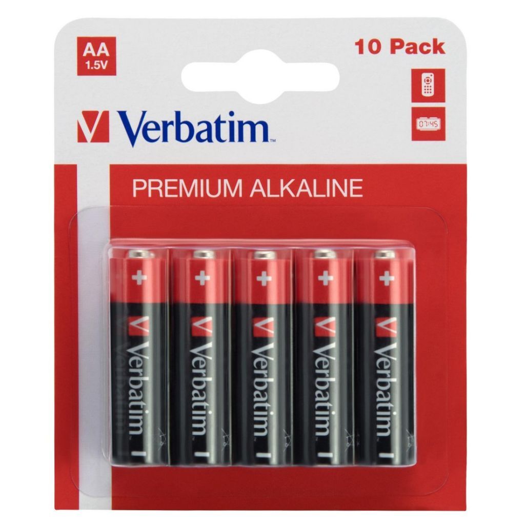 Baterije Verbatim #49875 alkalne AA 1,5V, 10/1