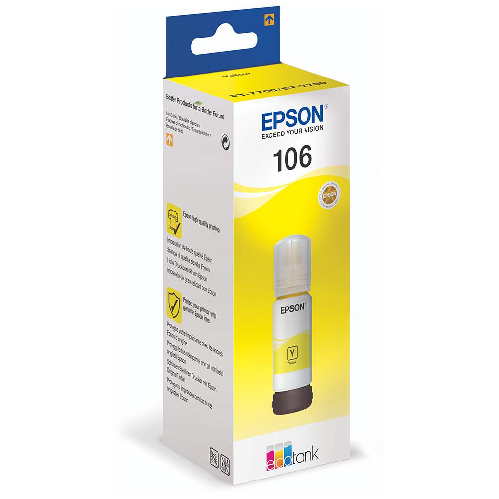 Tinta Epson 106 T00R4 L7160/7180 yellow ecotank C13T00R440 70ml