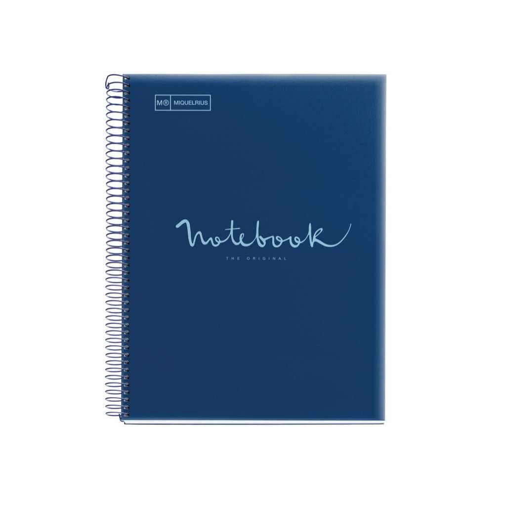 Kolegij blok Miquelrius A4 90g 80L spiralni kocke polypropylene emotions navy MR...
