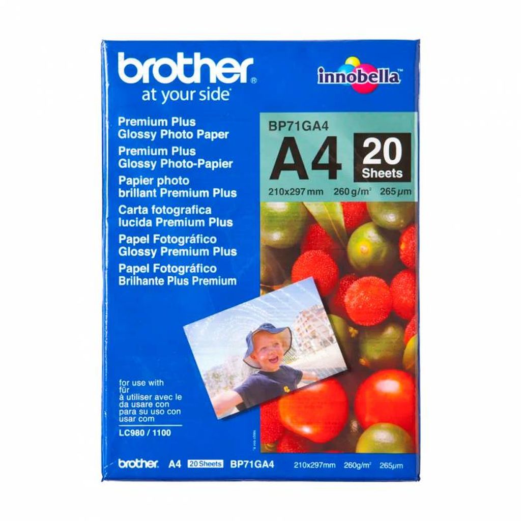 Papir Brother BP71GA4 Glossy A4 260 G/M2, 20 L