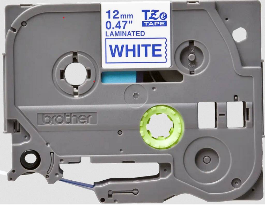 Vrpca Brother p-touch TZE233 12mm white/blue