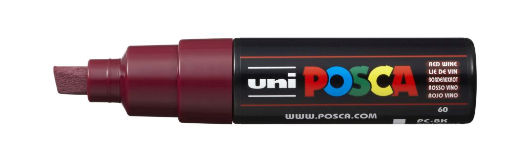 Marker Uni pc-8k Posca crveni boja vina (Japan)