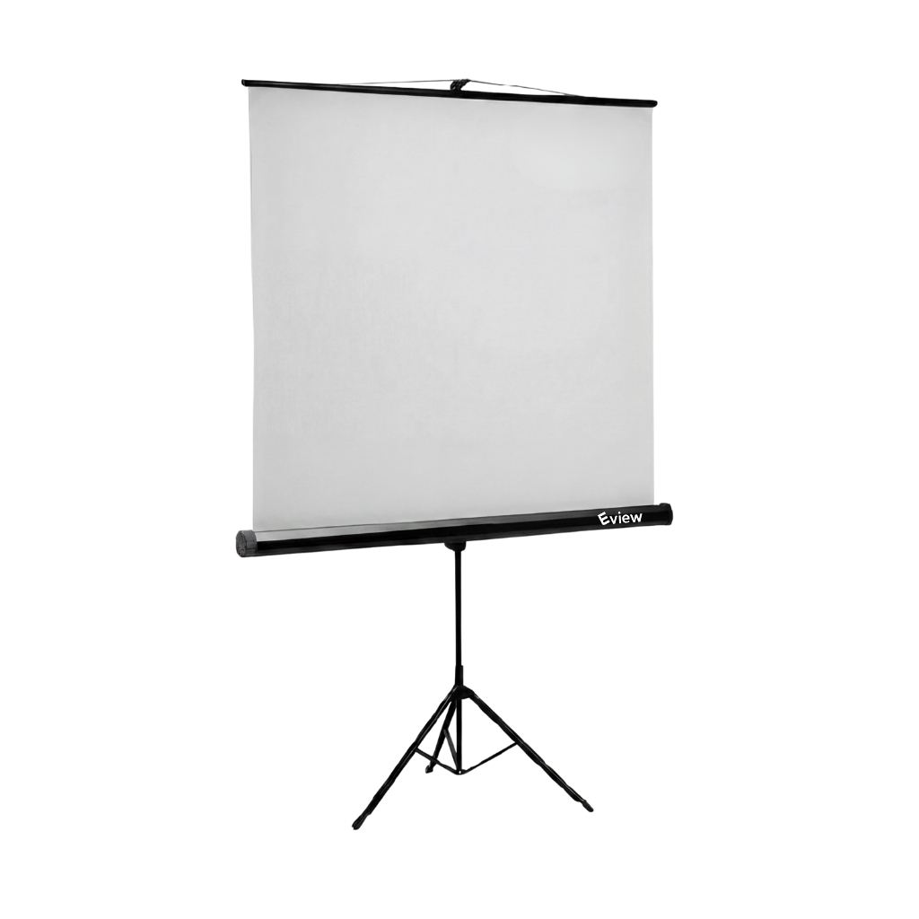 Projekcijsko platno E-View TS200/203×203cm, na stalku