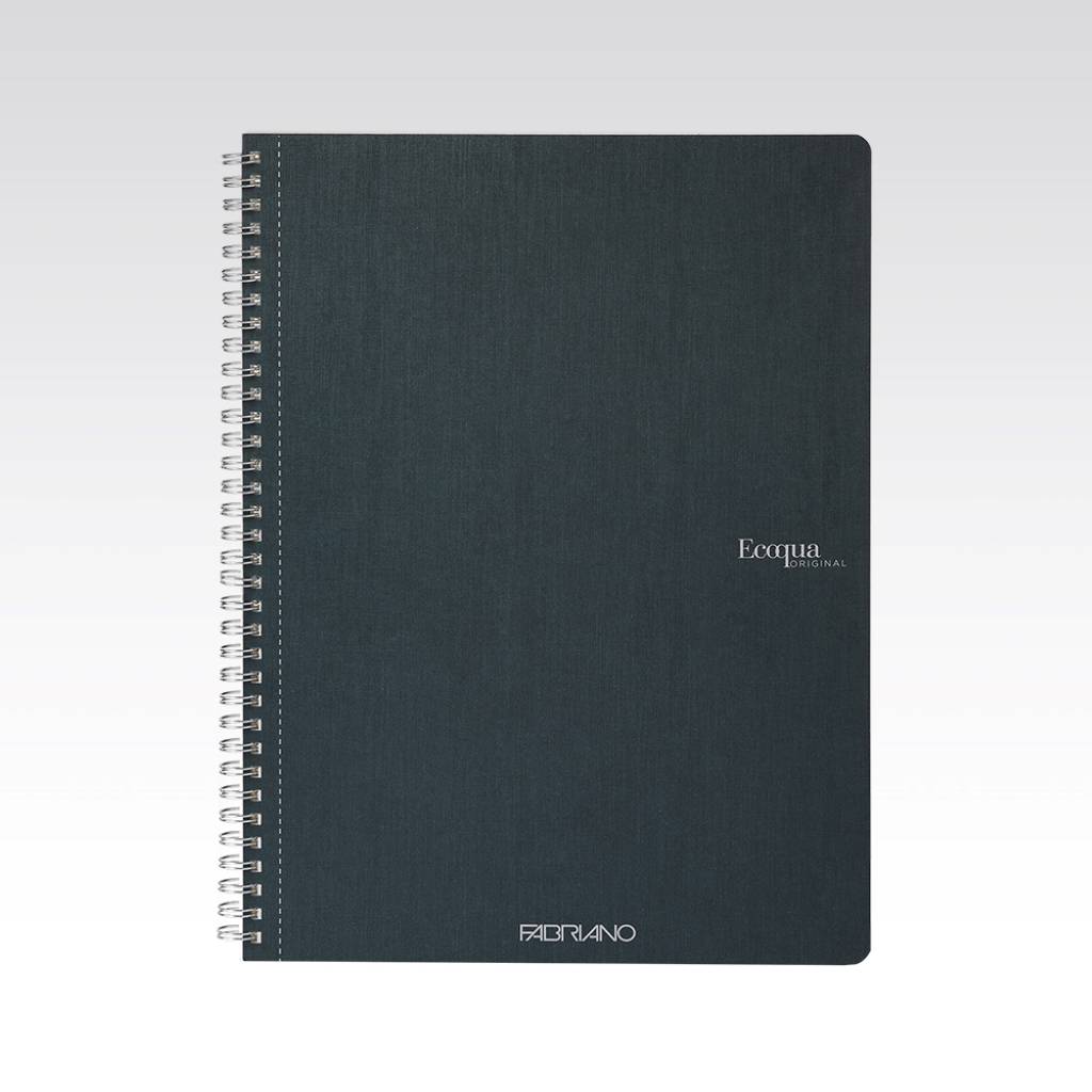 Bilježnica Fabriano Ecoqua original A4 90g 70L spiralna crte royal green 192902...