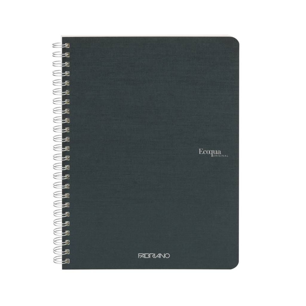 Bilježnica Fabriano Ecoqua original A5 90g 70L spiralna crte royal green 191482...