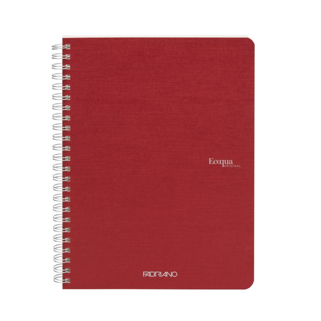 Bilježnica Fabriano Ecoqua original A5 90g 70L spiralna kocke cherry 19148103