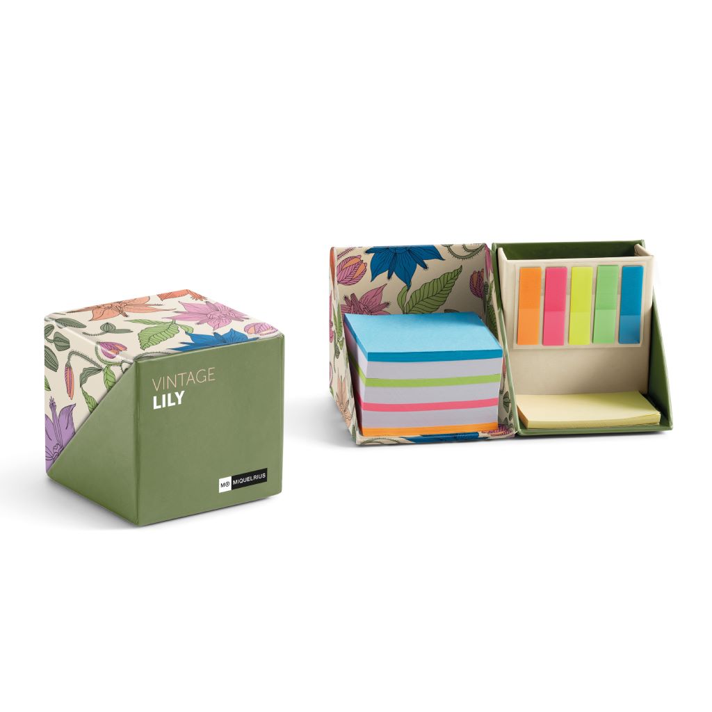 Set blok samoljepljivi i zastavice Miquelrius 84x84x84mm neon boje 55L 80g vinta...