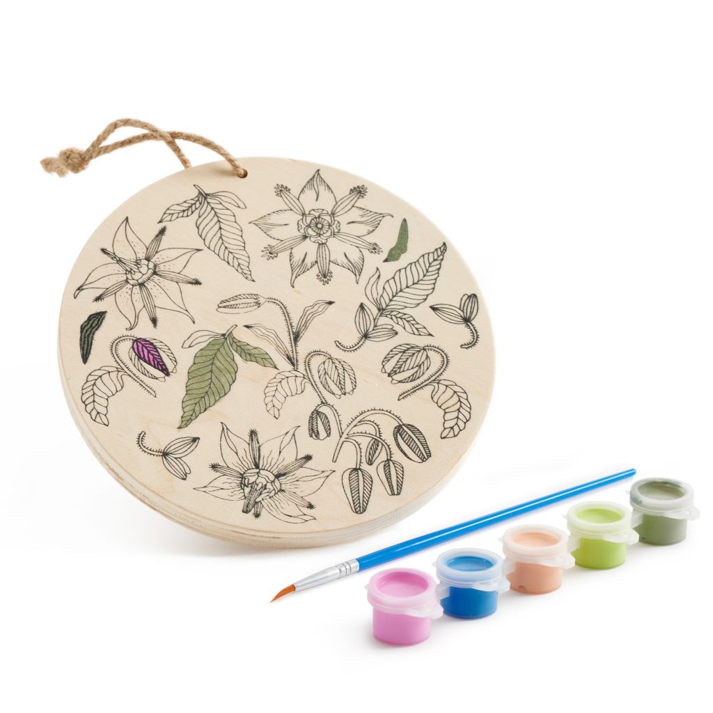 Set drvena zidna ploča Miquelrius za ukrašavanje Vintage lily MR13187