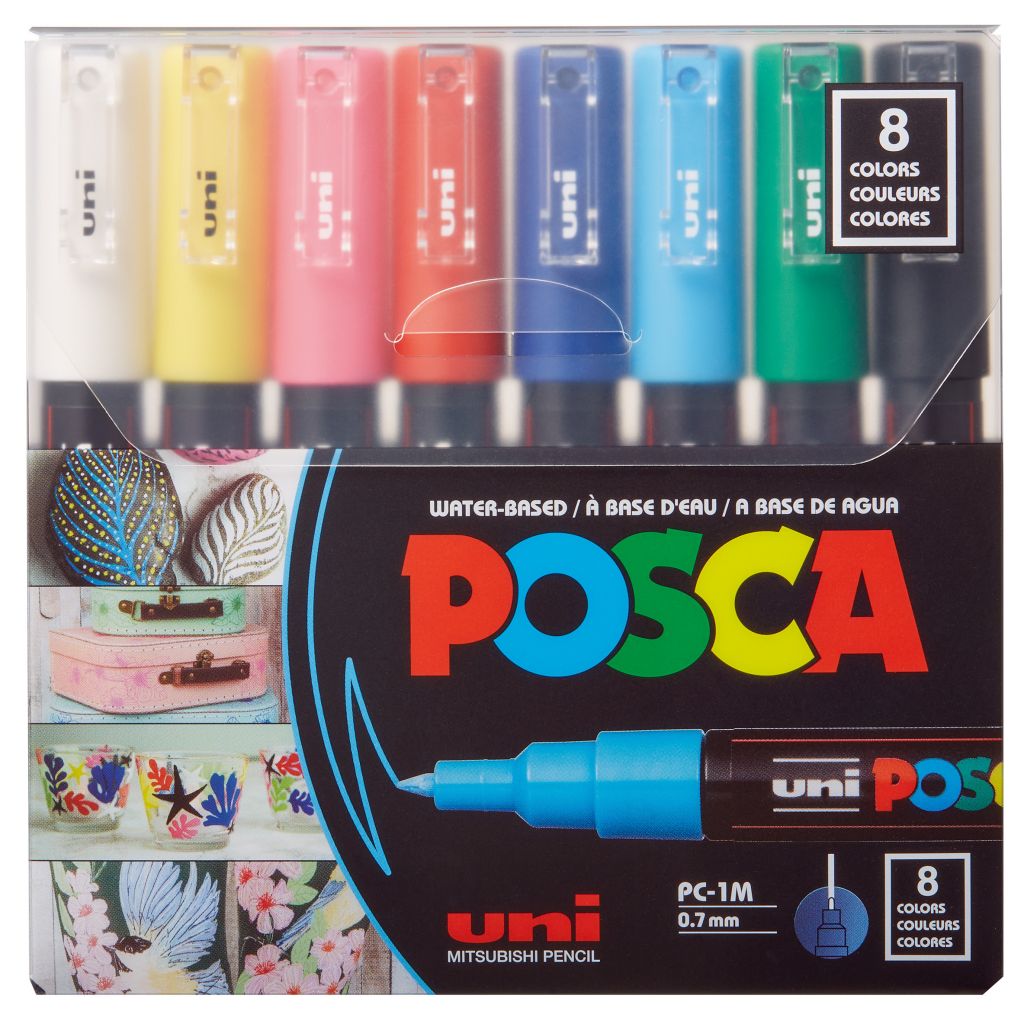 Uni pak marker Posca pc-1m osnovne boje 8/1 (zamjena š75438)