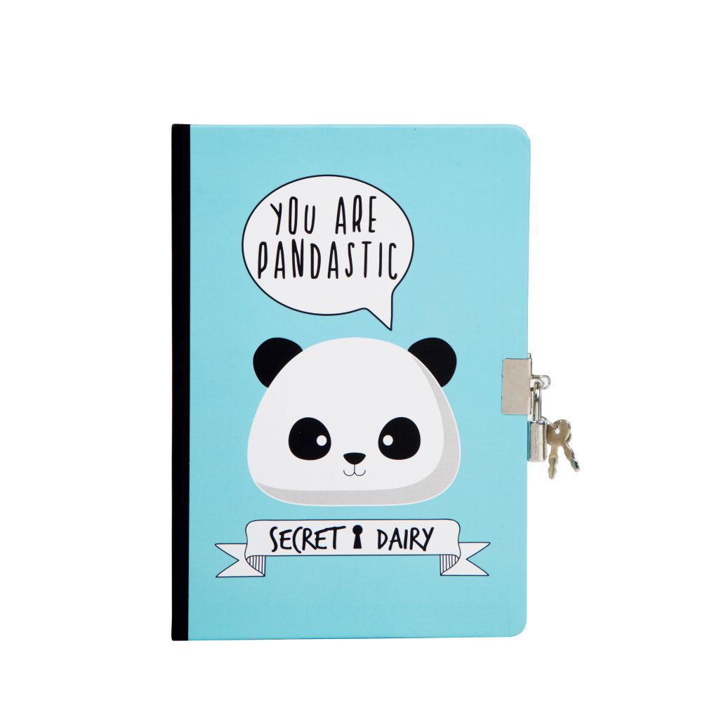 Dnevnik s ključem iTotal A5 80g 96L You are pandastic! sortirano XL1844