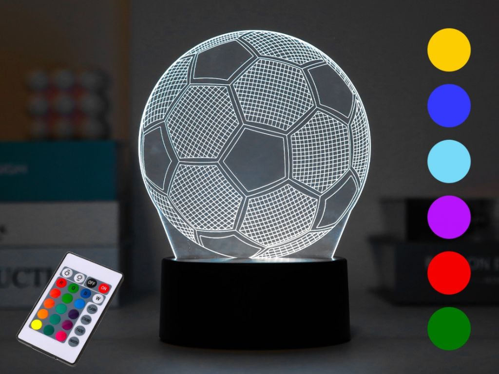 Lampa 3D na dodir iTotal promjena boja Football XL2333