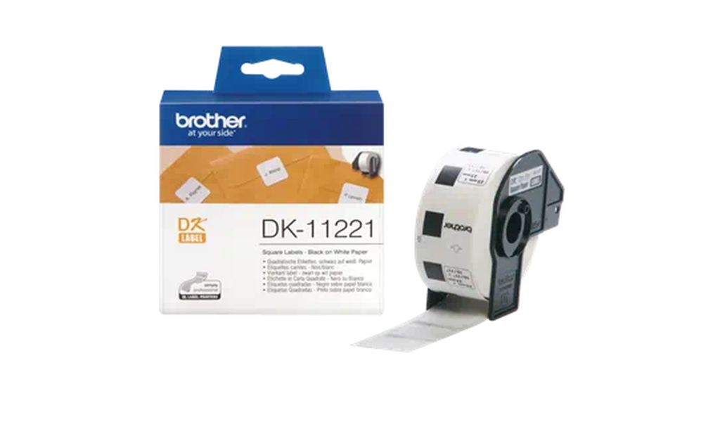 Rola Brother DK-11221 bijela rola s crnim ispisom 23mmx23mm