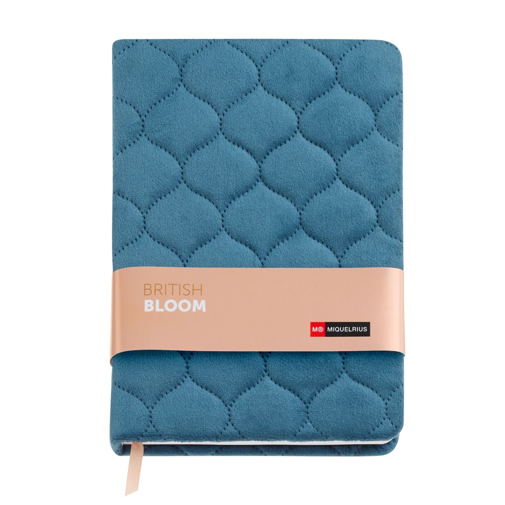 Notes Miquelrius A5 80g British Bloom podstavljeni plavi točkice MR8238