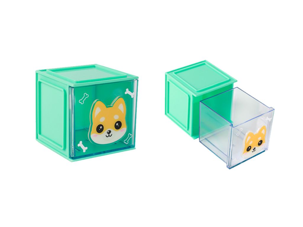 Organizator stolni iTotal kockasti Shiba 9x9x9,5cm XL2966