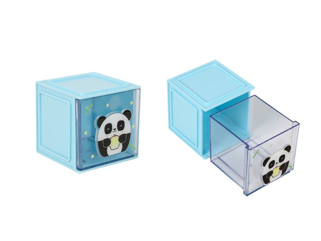 Organizator stolni iTotal kockasti Panda 9x9x9,5cm XL2964