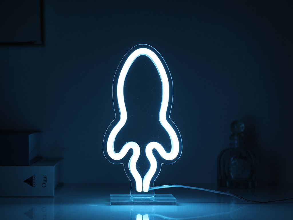 Lampa u obliku rakete iTotal LED plava boja XL2761G