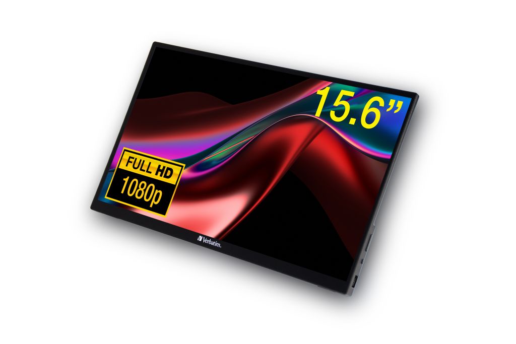 Prijenosni monitor osjetljiv na dodir PMT-15 Verbatim #49592 Full HD 1080p, 2x U...