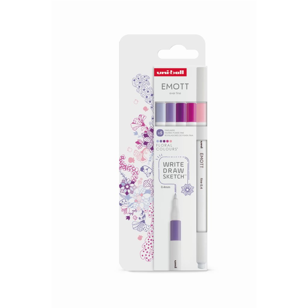 Marker Uni emott (0.4) pak 5 kom Floral colours 302422261