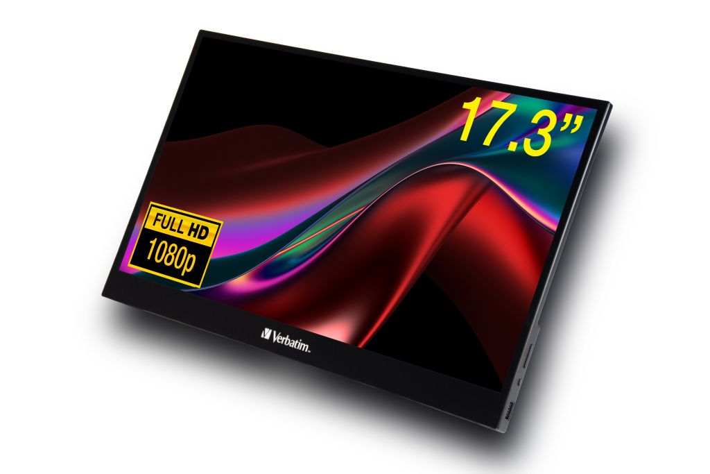 Prijenosni monitor osjetljiv na dodir PMT-17 Verbatim #49593 Full HD 1080p, 2x U...