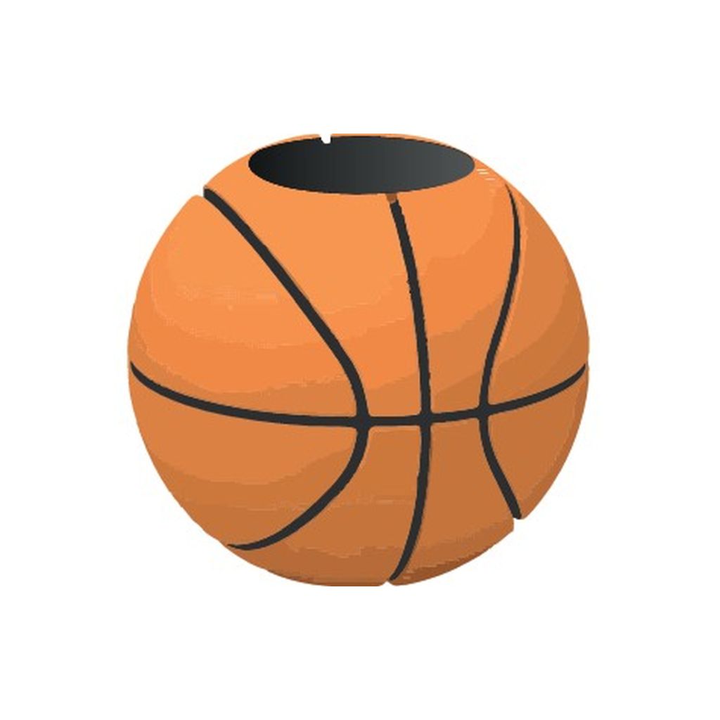 Čaša za olovke iTotal u obliku košarkaške lopte SPORT 3D XL3034C