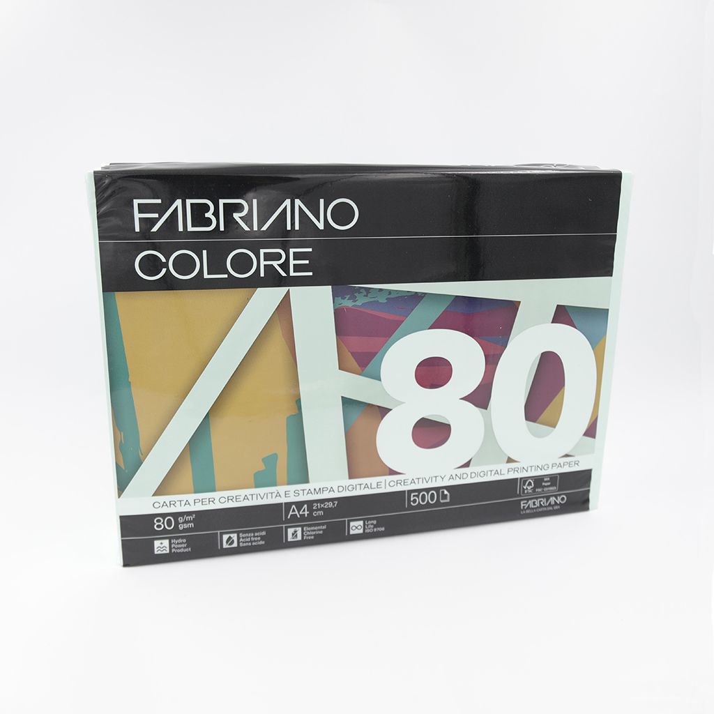 Papir Fabriano Colore A4/80g verde ch. 500L 75521297 soft