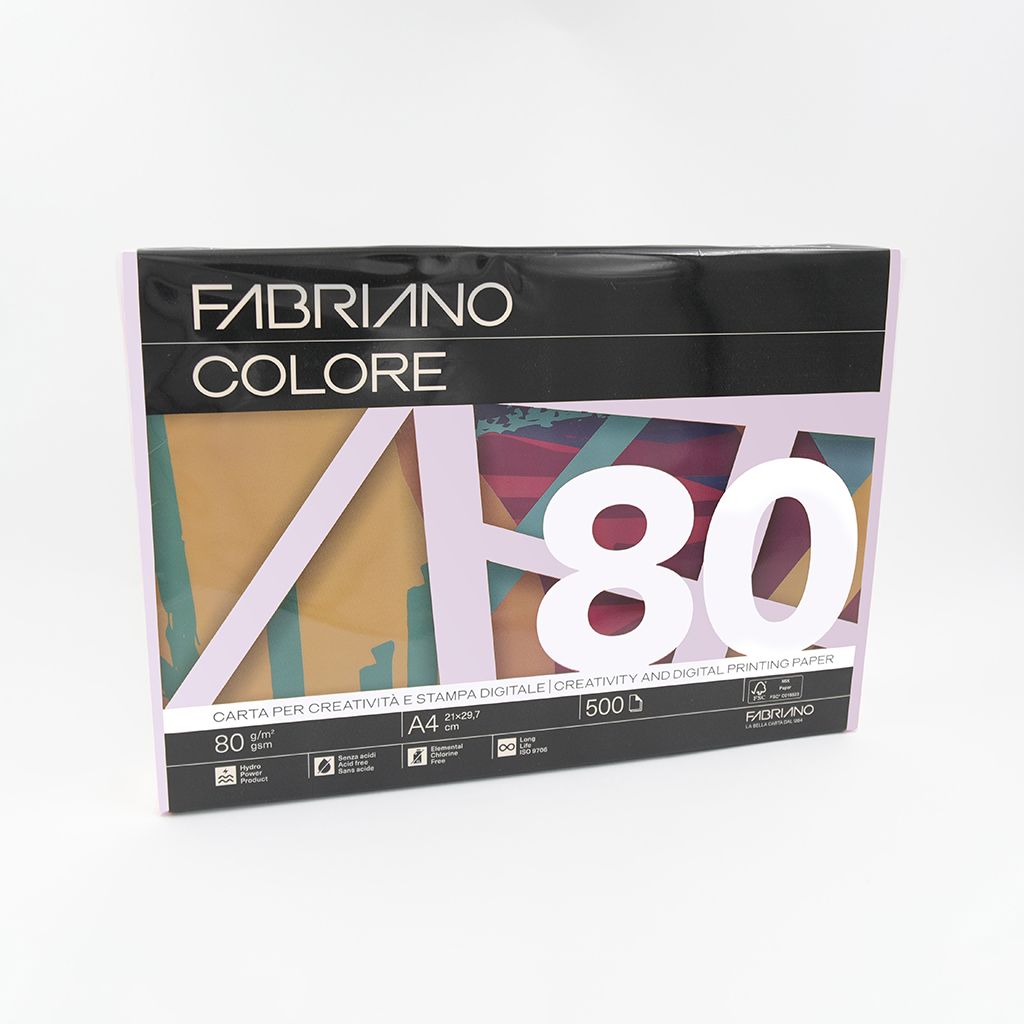 Papir Fabriano Colore A4/80g rosa 500L 75321297 soft