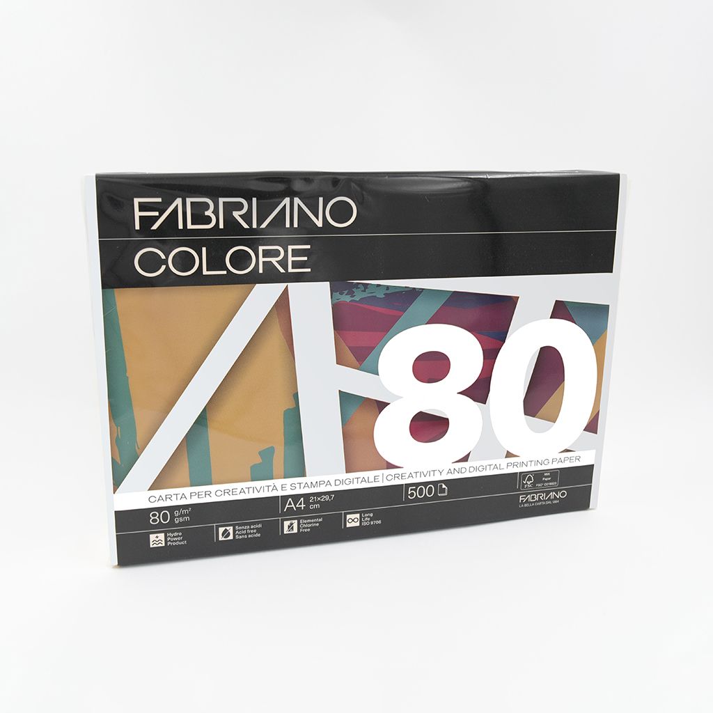 Papir Fabriano Colore A4/80g avorio 500L 76321297 soft
