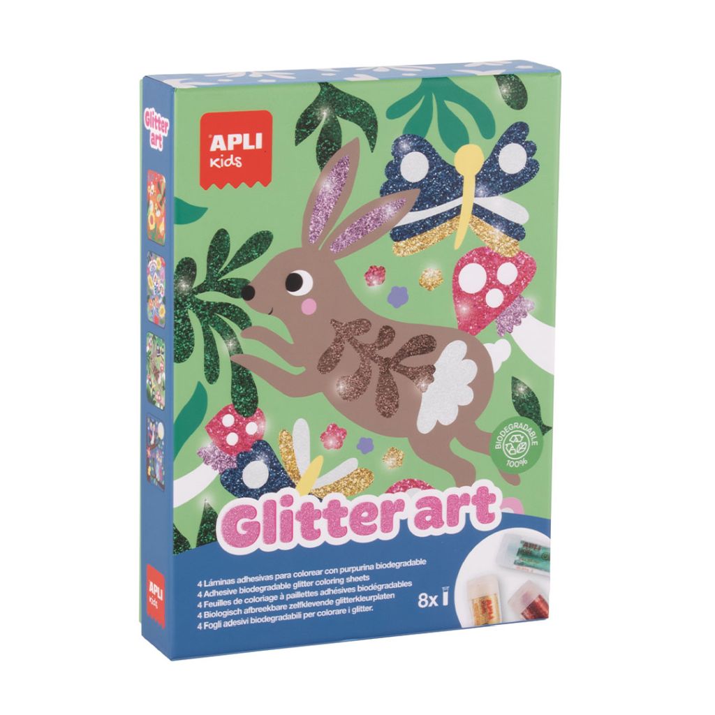 Kreativni set Apli s biorazgradivim šljokicama Glitter Art Bio 20078