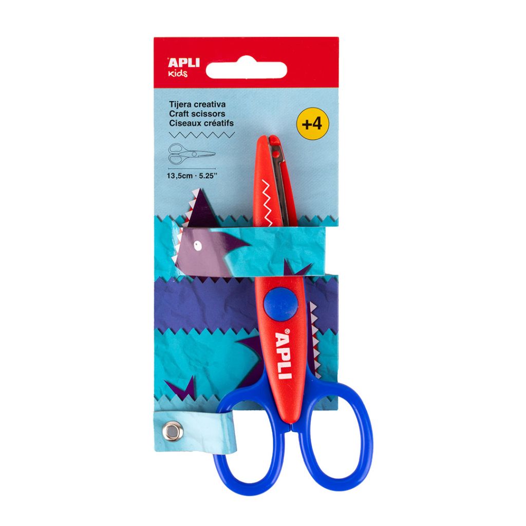 Škare Apli cik-cak nazubljene plave 13,5cm 20000