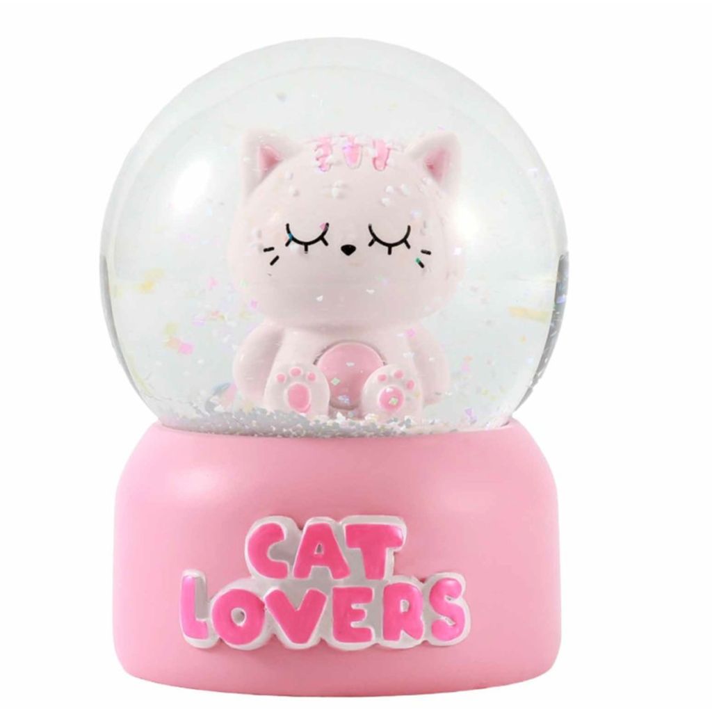 Snježna kugla iTotal Cat roza XL3189 