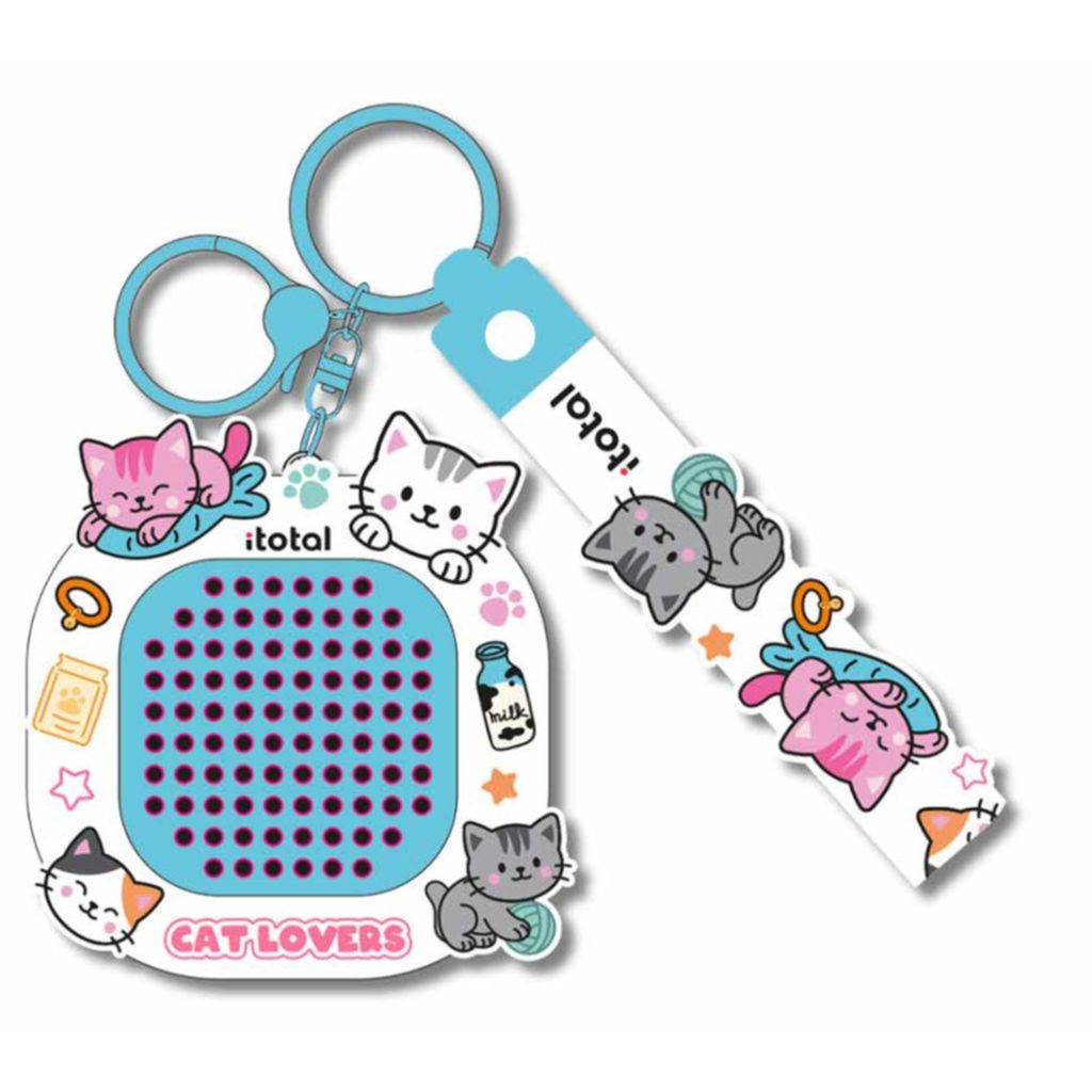 Privjesak za ključeve iTotal puzzle Cat XL3279