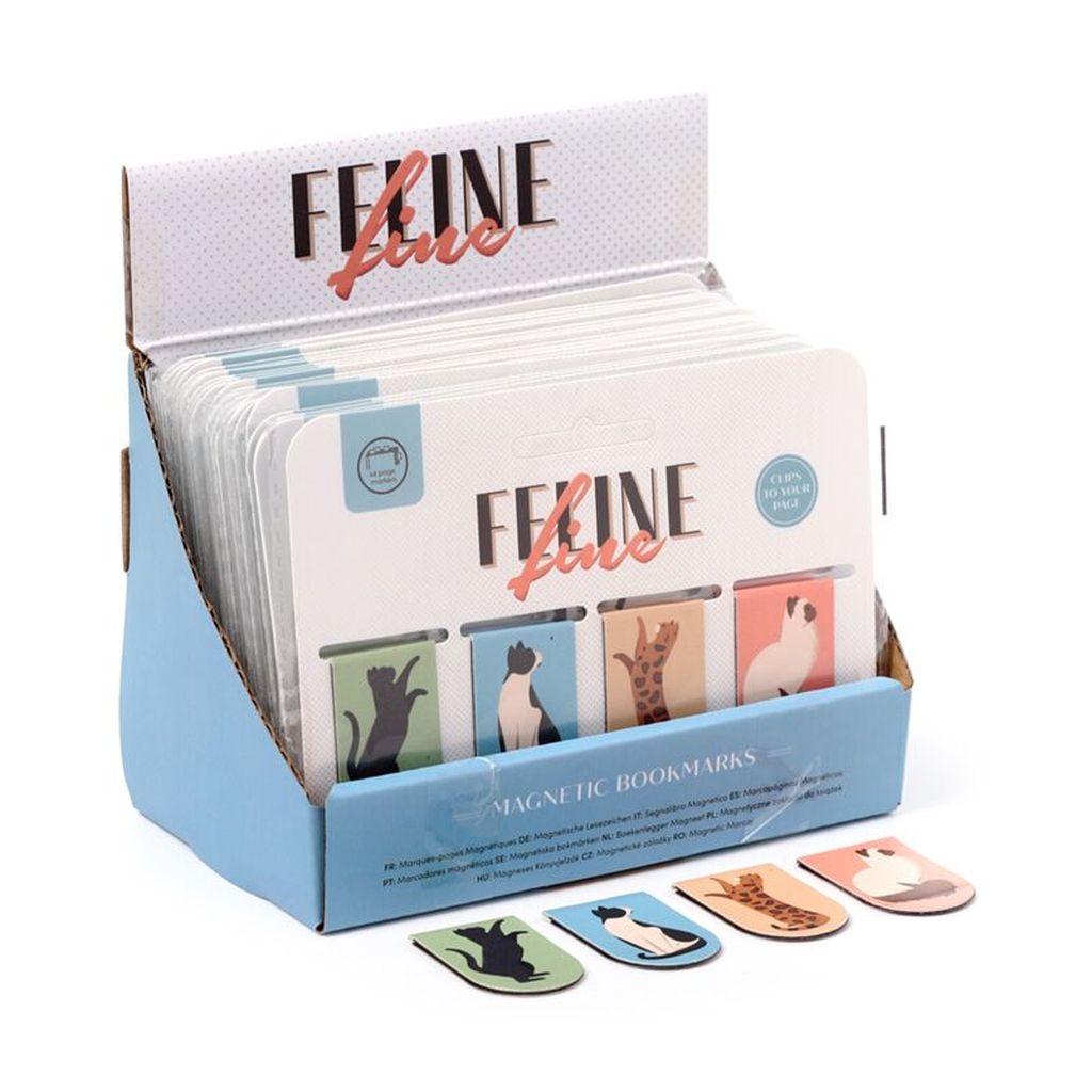 Set magnetskih označivača za stranice Puckator Feline Fine Cats (knjižne ozna...