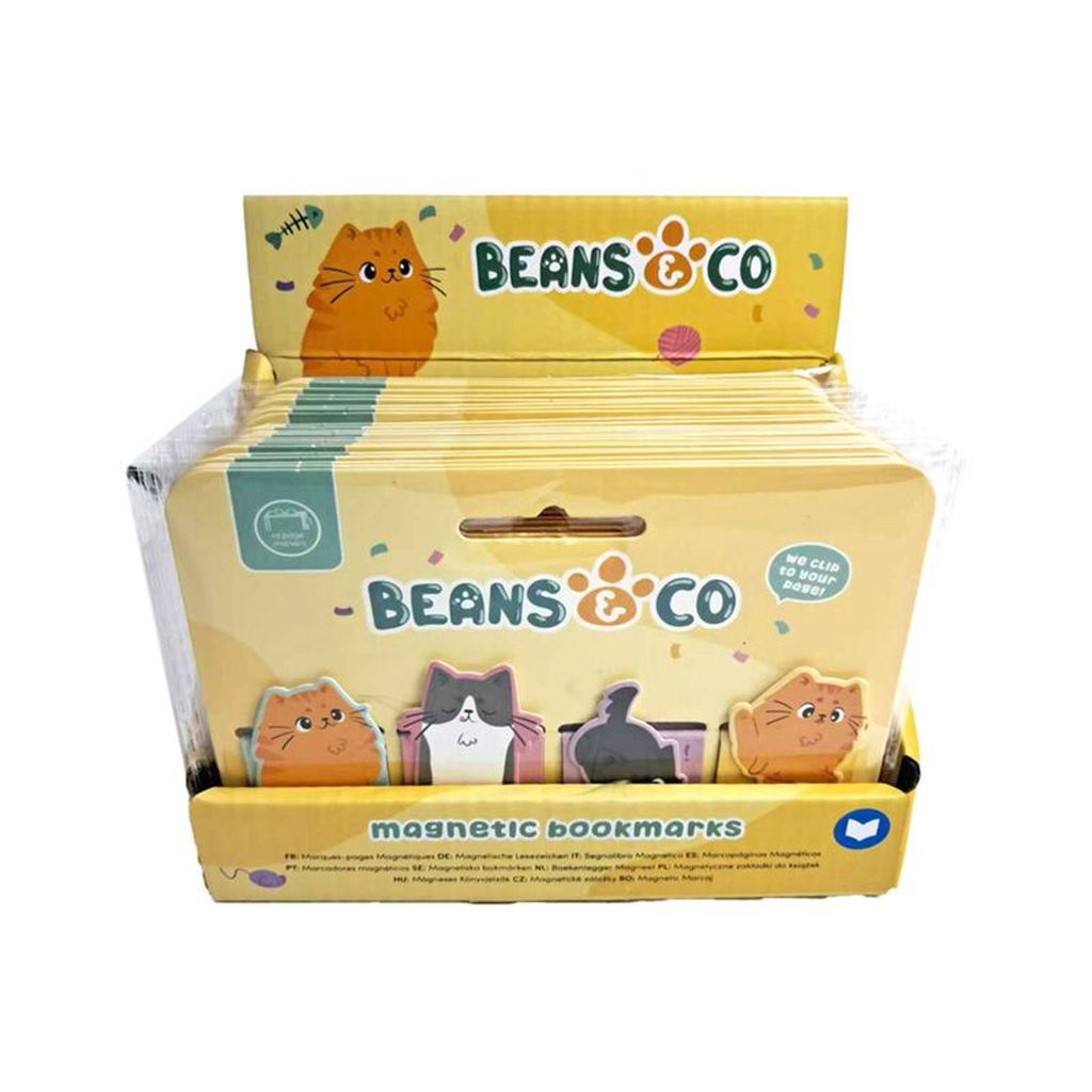 Set magnetskih označivača za stranice Puckator s motivom Beans & Co mačaka (k...