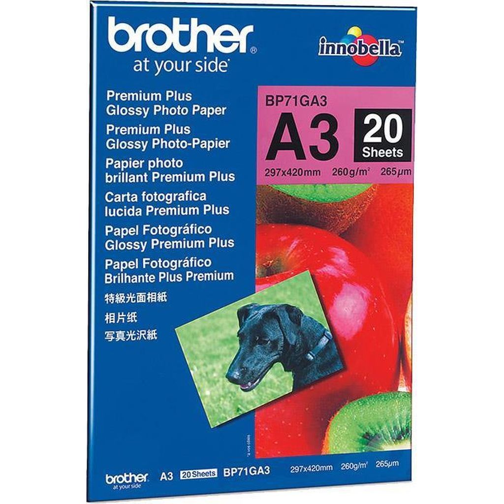 Papir Brother BP71GA3 Glossy A3 260 G/M2, 20 L