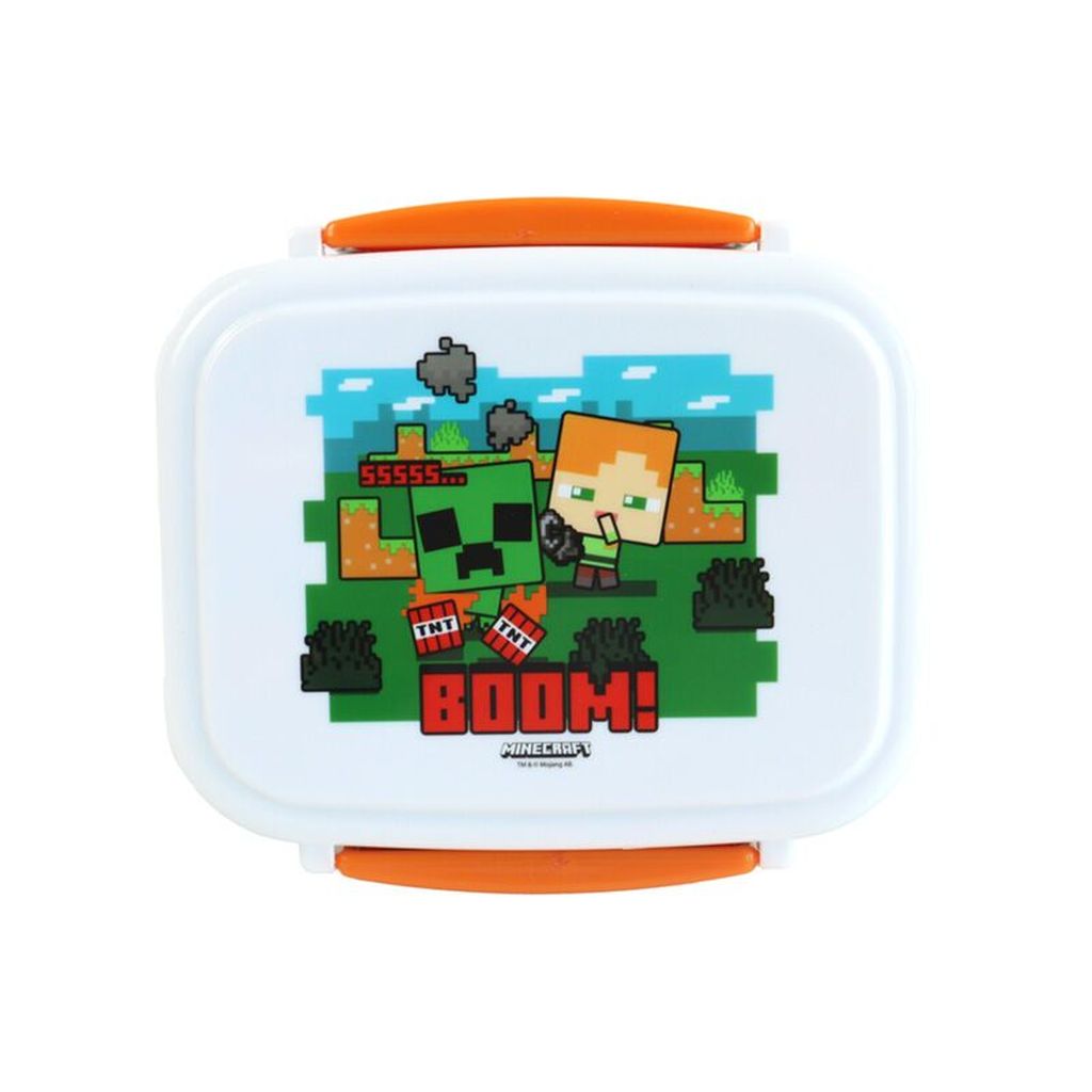 Bento kutija za ručak s priborom Puckator Minecraft SSS BOOM LBOX135