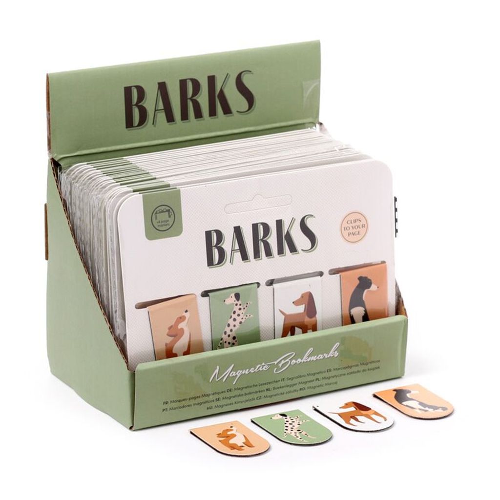 Set magnetskih označivača za stranice Puckator Barks Dog (knjižne oznake) 24/...