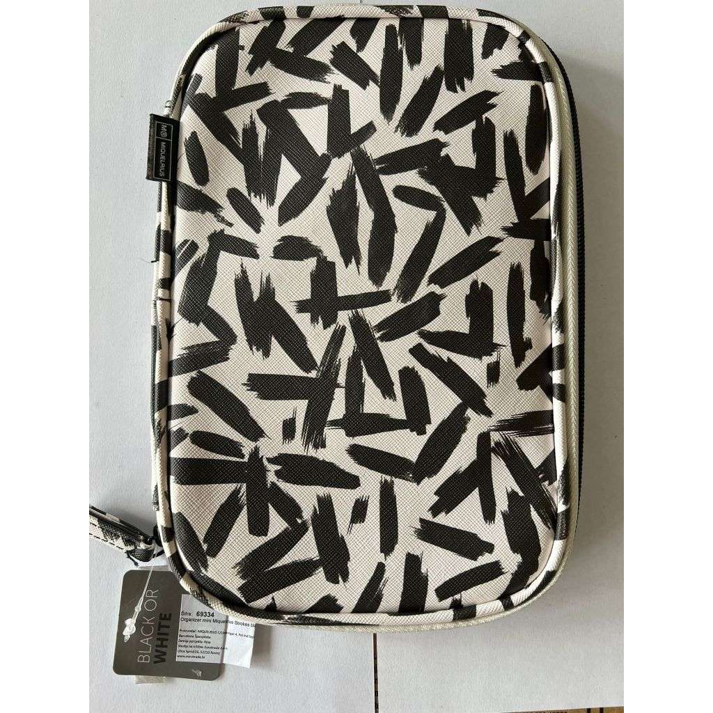 Outlet artikl - B grade Organizer mini Miquelrius Strokes black or white MR18302