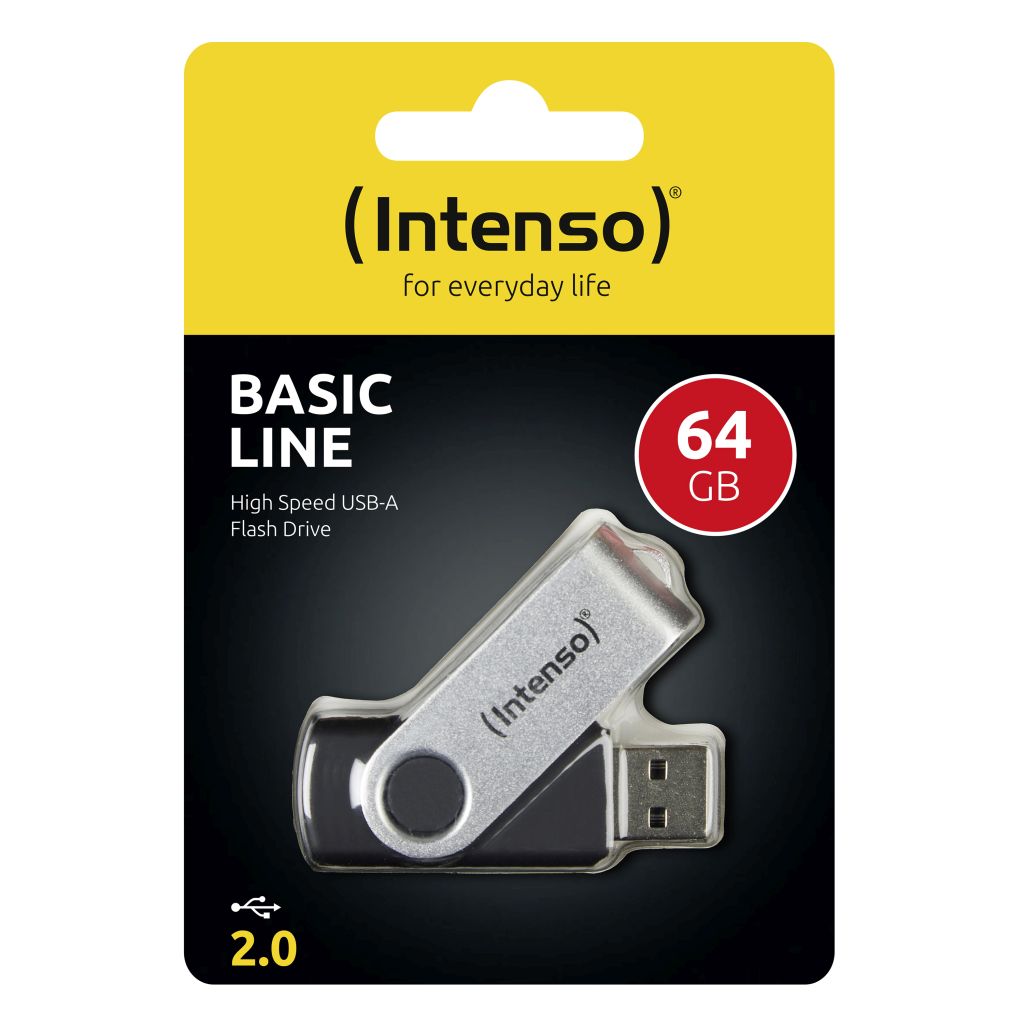 USB stick Intenso 2.0 Flash Drive #3503490 64GB, Basic Line