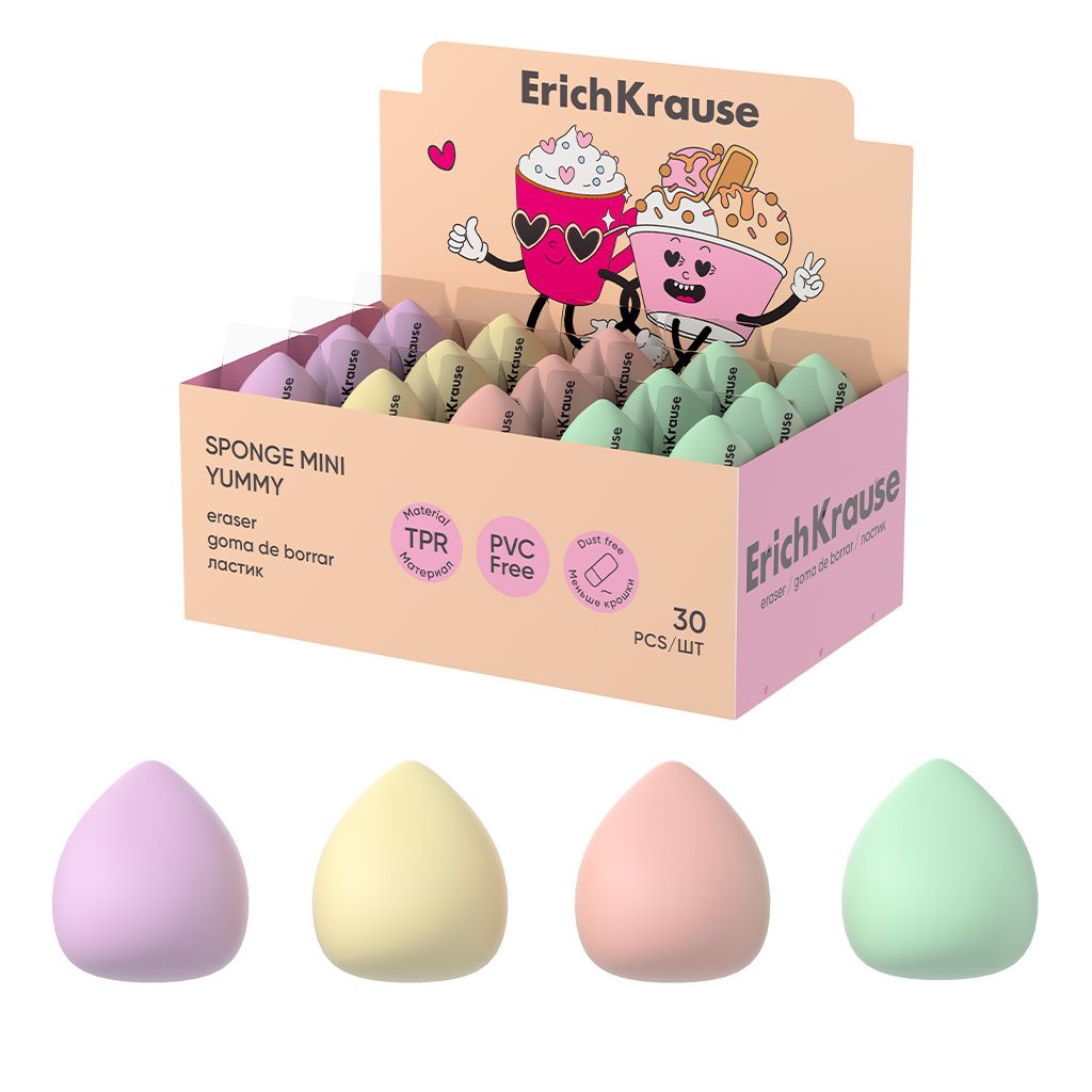 Gumica ErichKrause Sponge Mini Yummy sortirano 30/1