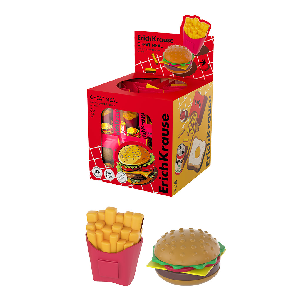 Gumica ErichKrause Cheat Meal sortirano 60/1
